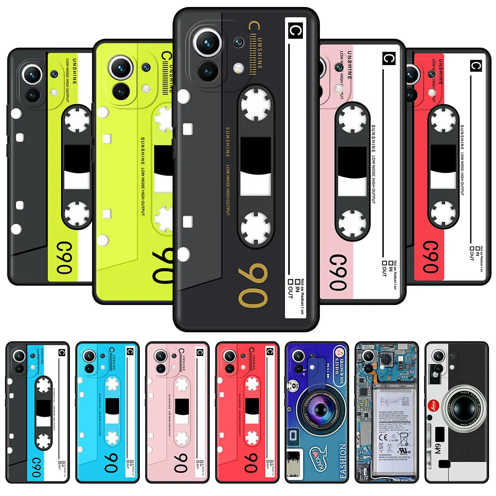 

Case for Xiaomi Mi 11 Ultra 10T Pro Note 10 9T 11T A2 9 SE CC9 CC9E 8 Lite 10S Black Soft Phone Cover Camera Video Game