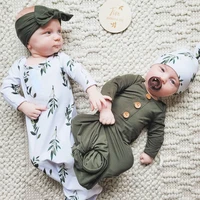 2pcs baby sleeping bag for new born blanket hat cotton newborn photography props baby swaddle wrap envelope cocoon gift 0 6m