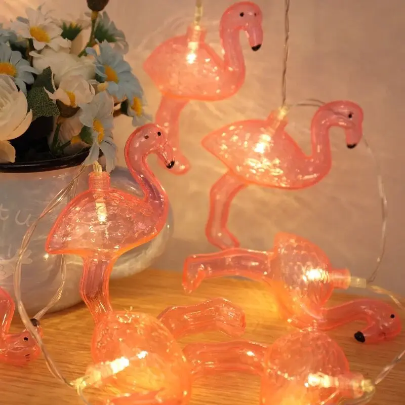 

3.5M/5M Flamingo LED Curtain Fairy String Light Holiday Garland Light Christmas Wedding Party Girl Bedroom Window Decor Lights