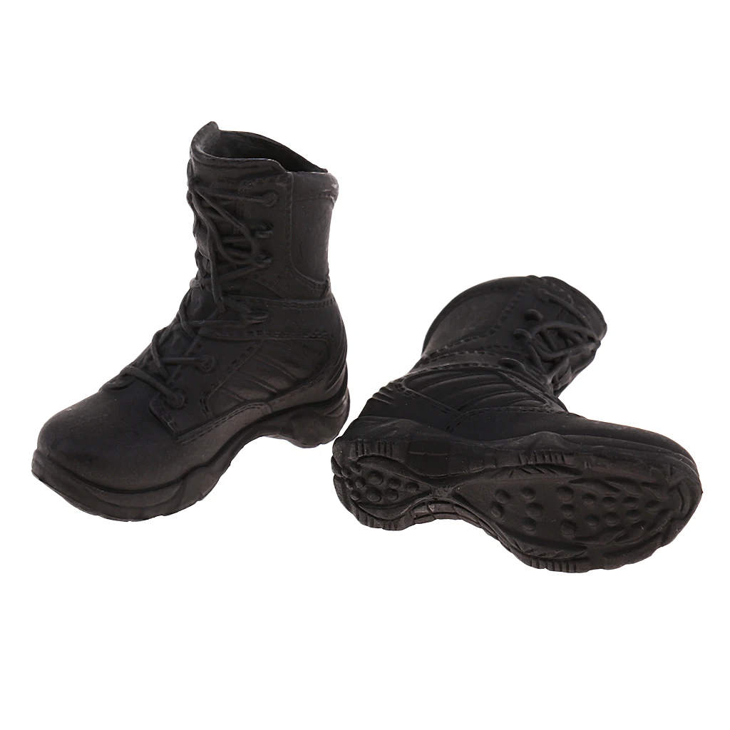 

1/6 Scale Policewoman Shoes Combat Boots For 12'' Action Figure Accessories