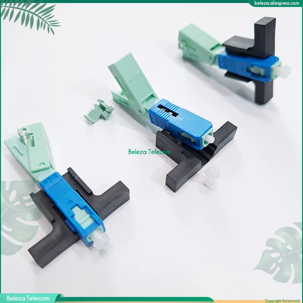 50pcs 100pcs 200pcs 53 UPC 53mm SC UPC Fast Connector SM LX53 SC APC SM Quick Assembly Connector No-Polish Pre-polish Connector