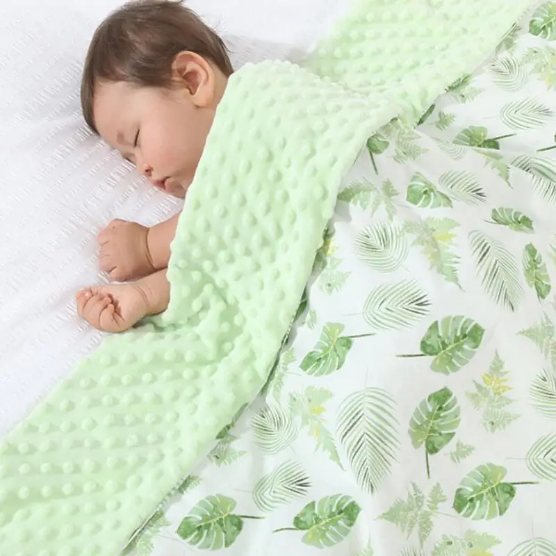 

Super Soft Cotton Placate Baby Blanket Animal Peas Pacify Kids Children Sleeping Blanket Newborn Stroller Receiving Wrap Blanket