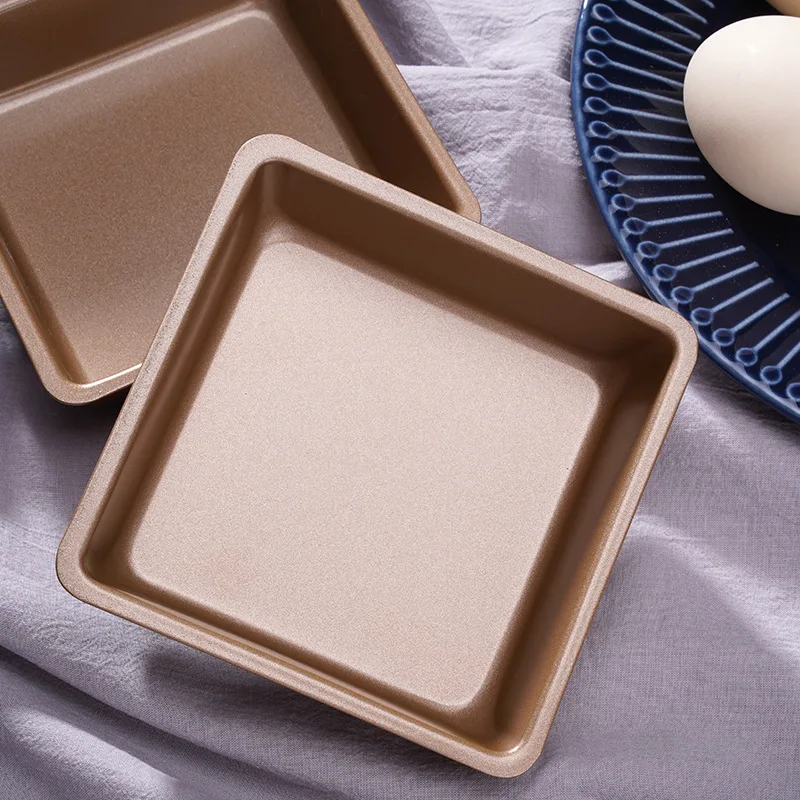 

4 Inch Square Bread Cake Baking Pan Mold Non-stick Coating Kitchen Supplies