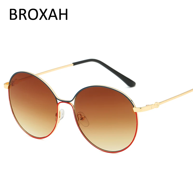 Ретро солнцезащитные очки в металлической оправе женские 2019 качественная