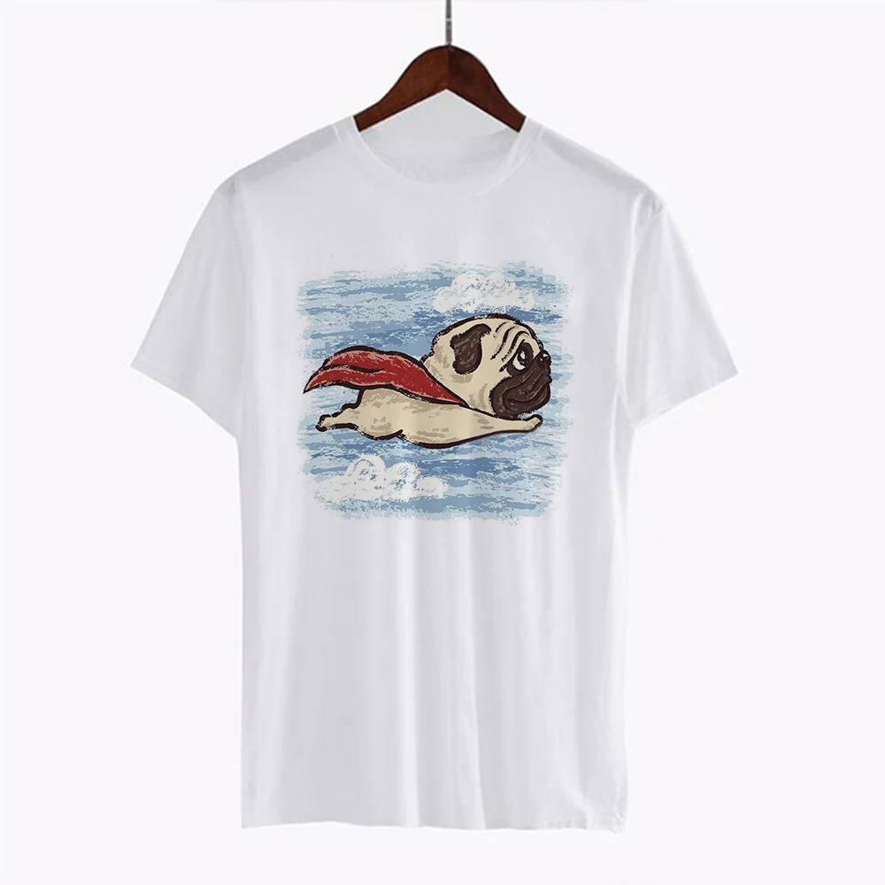 Футболка с принтом французского супербульдога Женская Повседневная футболка