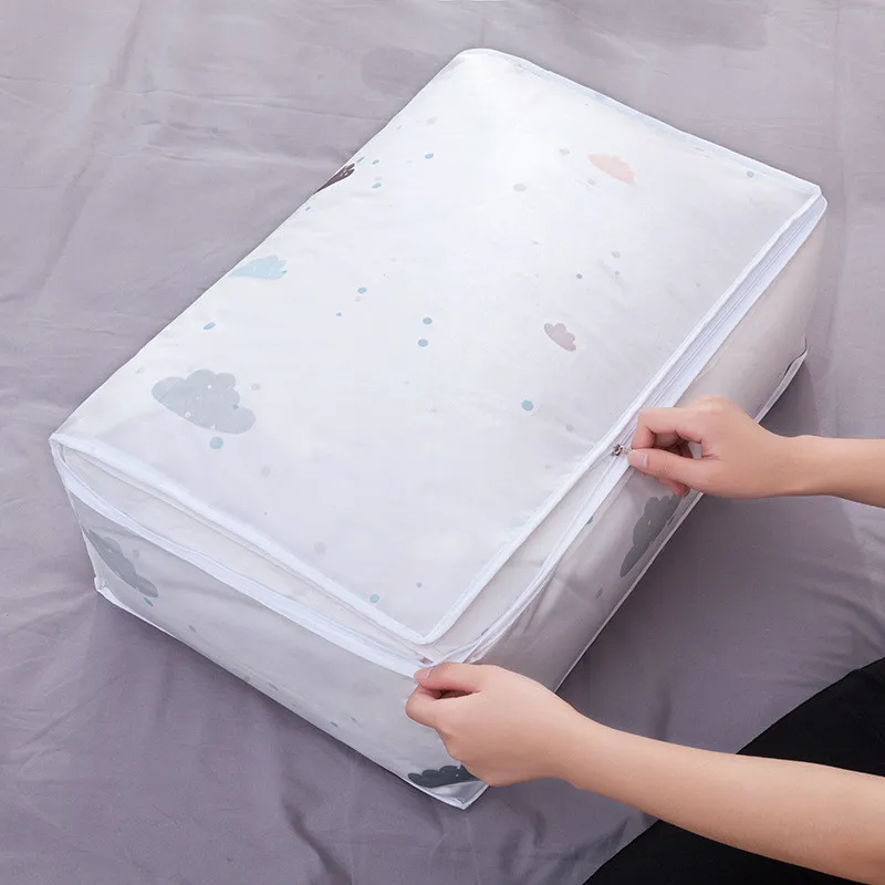 

Printed Quilt Travel Storage Bag Home Storage Box Clothes No Foreign Smell Washable Waterproof Antidust Bag C7C070Q26