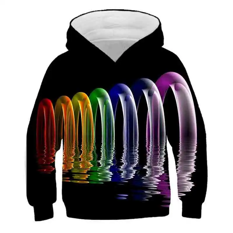 

Three-dimensional vortex boys girls Sweatshirts 2020 Autumn Winter Coat print Long Sleeve Outfit Tracksuit kids fashion clothes