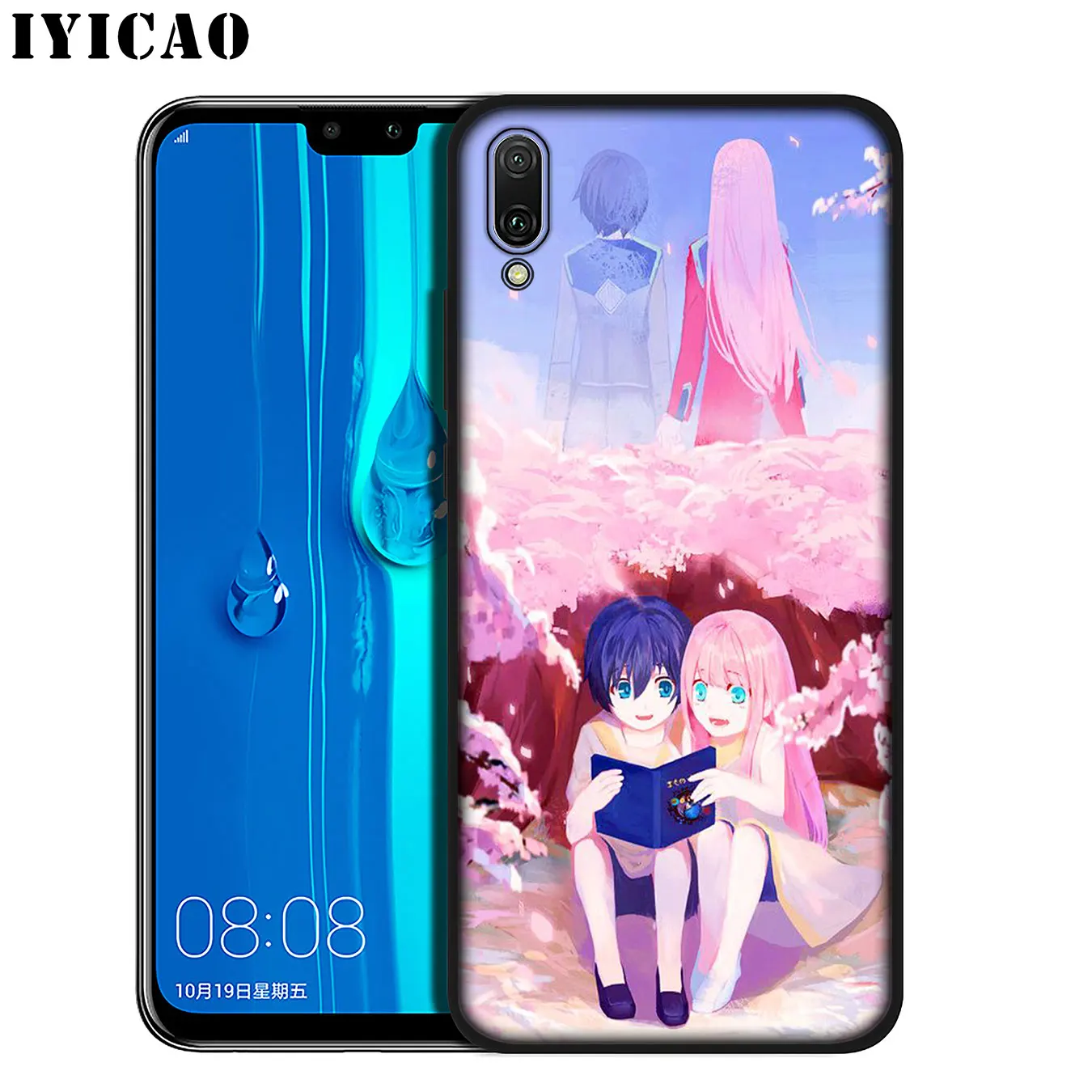 IYICAO Darling in the FranXX Anime Soft Silicone Phone Case for Huawei Mate 30 20 10 Pro Nova 5i 4 3 3i 2i 2 Lite Black Cover |