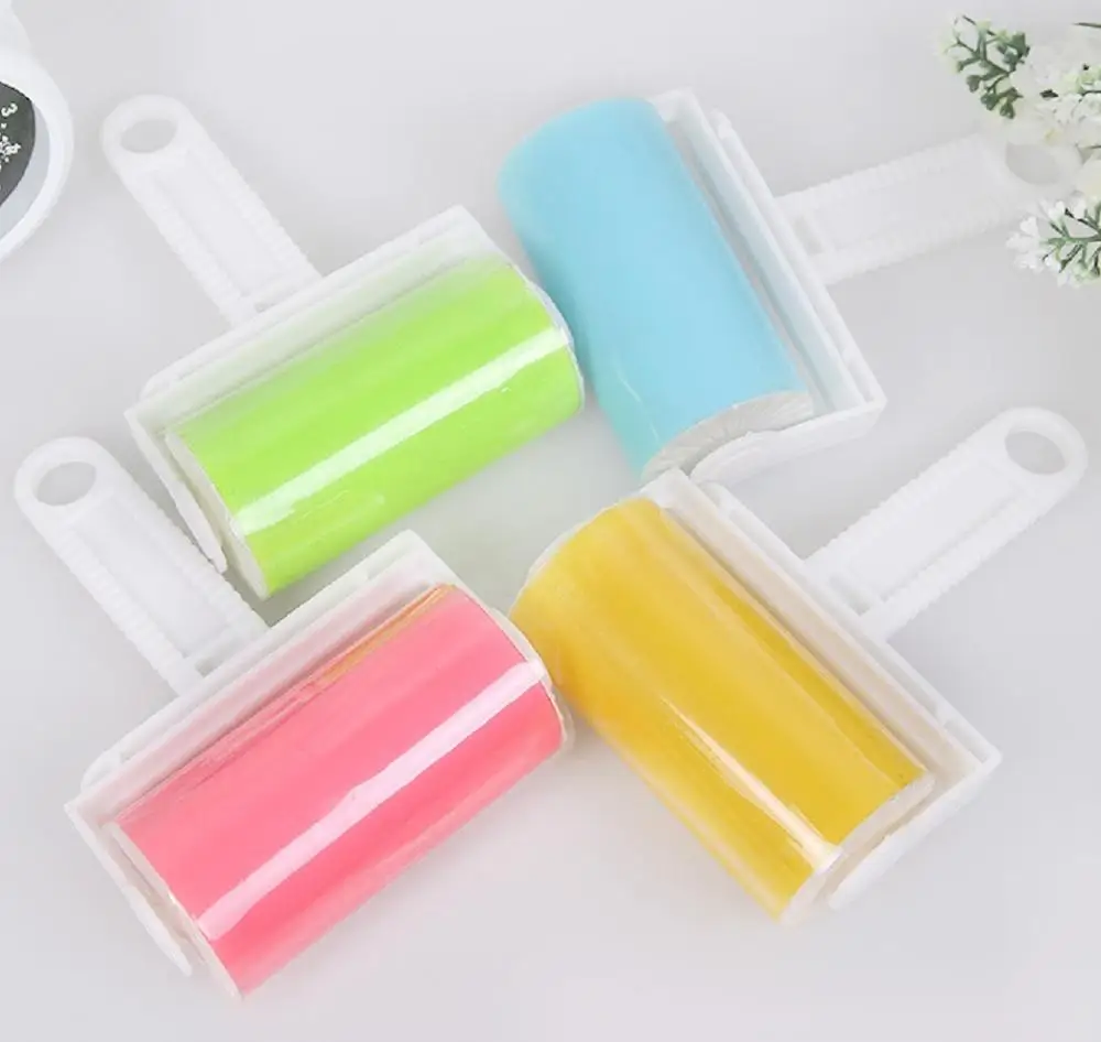 

1PC Portable Washable Dust Filter Drum Roll Sticky Hair Removal Device with Cover Cleaner Cleaning Brush Lint Rollers Brushes