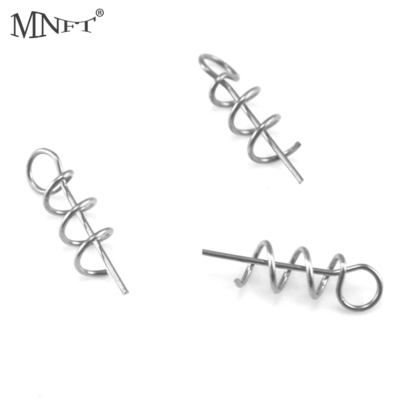 

MNFT 25Pcs Fishing Soft Lures Fixed to Crank Hook Fixed Spring For Soft Lure Hook
