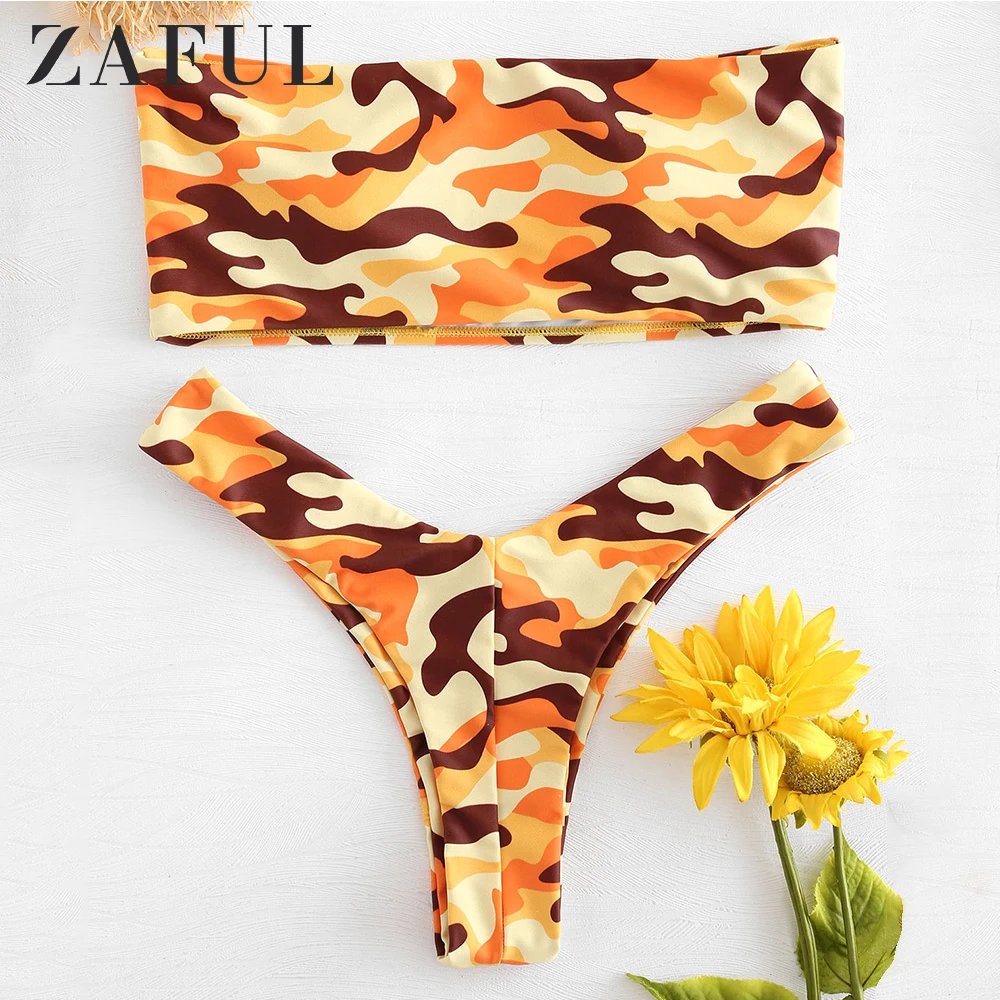 Женское бикини с высоким вырезом без бретелек|Купальники| |