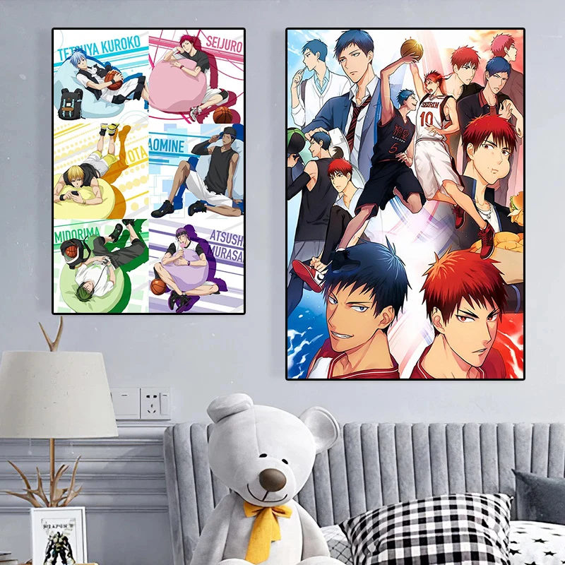 Постеры и принты классического японского Аниме Kuroko's для баскетбола настенная