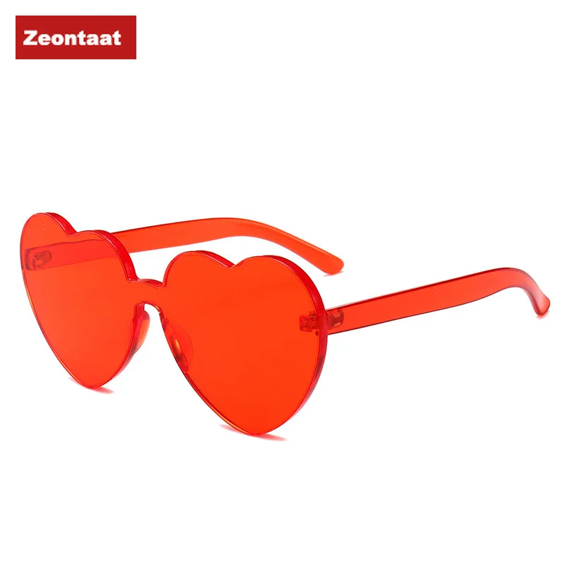 

2020 New Seaside Sunglasses, Personalized Heart-shaped Bright Sunglasses, Women's Multi-color Big Frame Love Sunglasses, Beauty