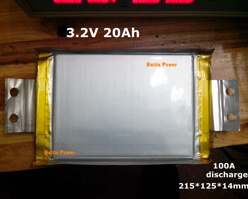 1 шт. бренд lifepo4 20ah ячейка 3 2 V высокий сток 100A для солнечной батареи DIY литиевая 12v