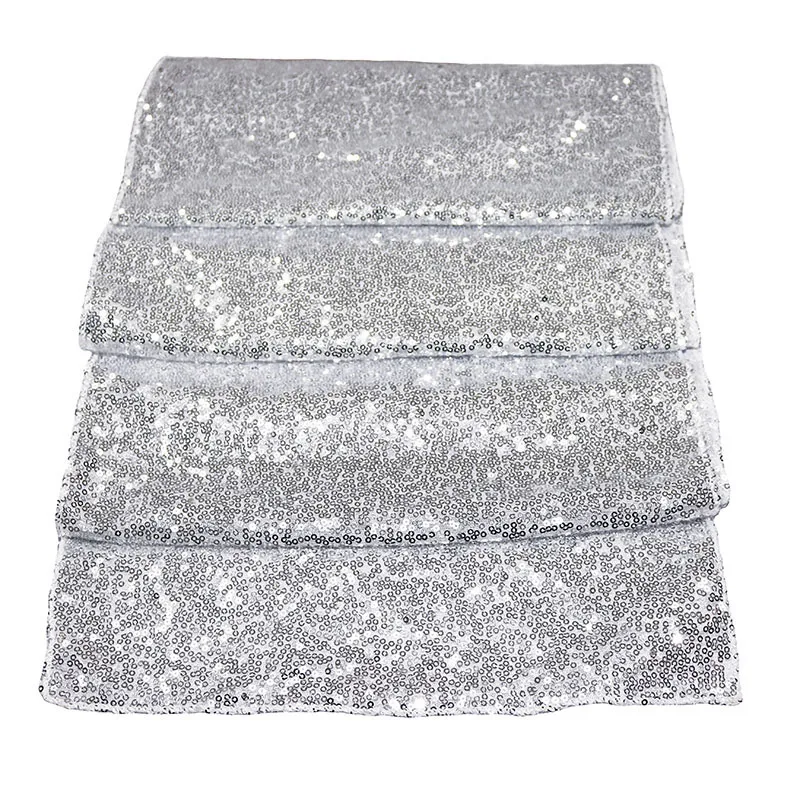 Блестящая настольная дорожка с блестками романтичное украшение для стола