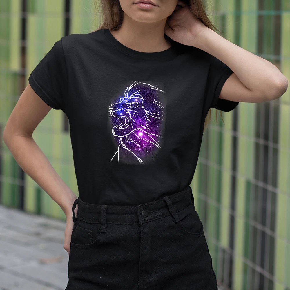 

The Lion King Cartoon Printing Fashion Women T-Shirts Disney Dropship Summer New Products Trend Outdoor Harajuku Style Comfort