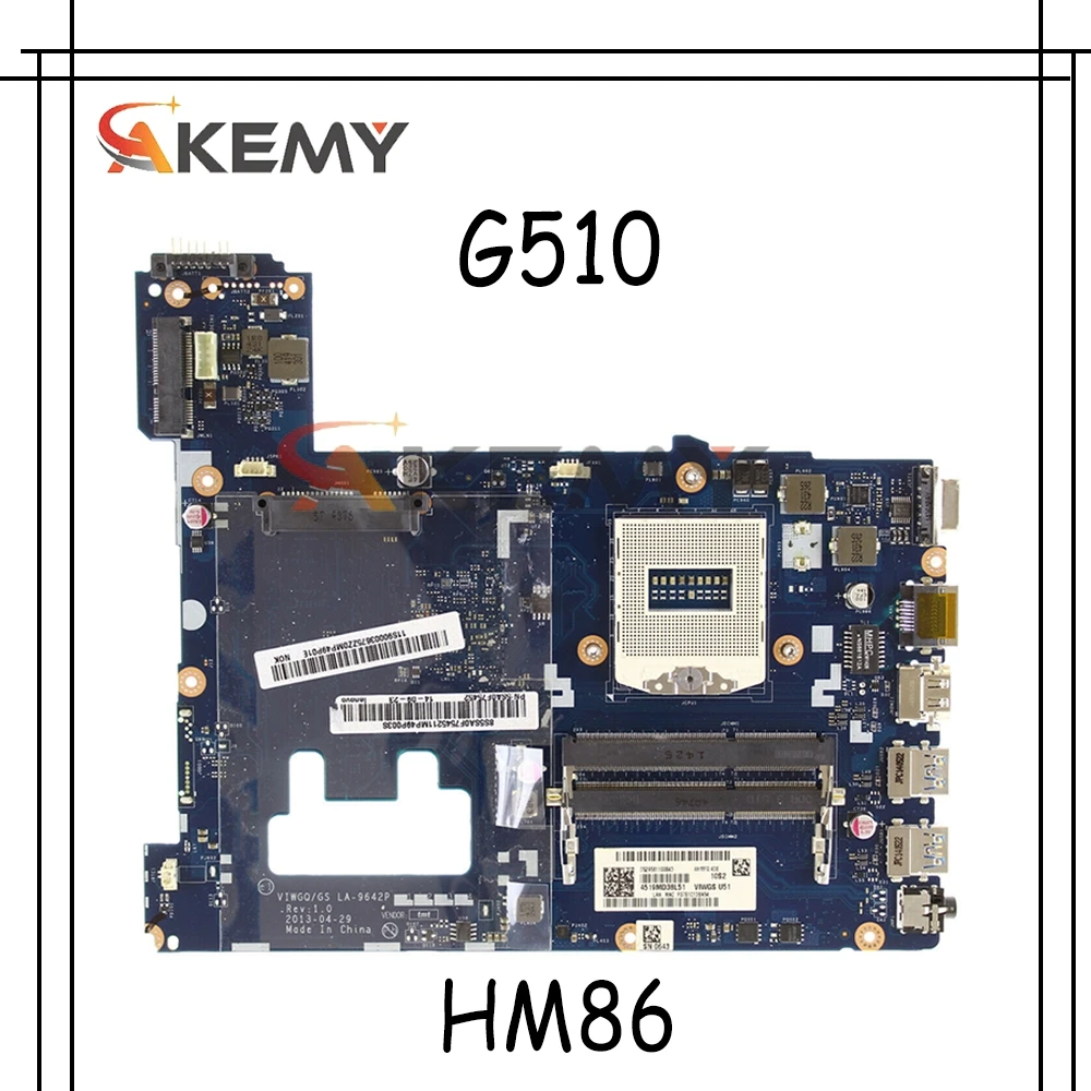 

Материнская плата для ноутбука LENOVO Ideapad G510 VIWGQ/GS LA-9642P HM86, материнская плата для ноутбука SR17D