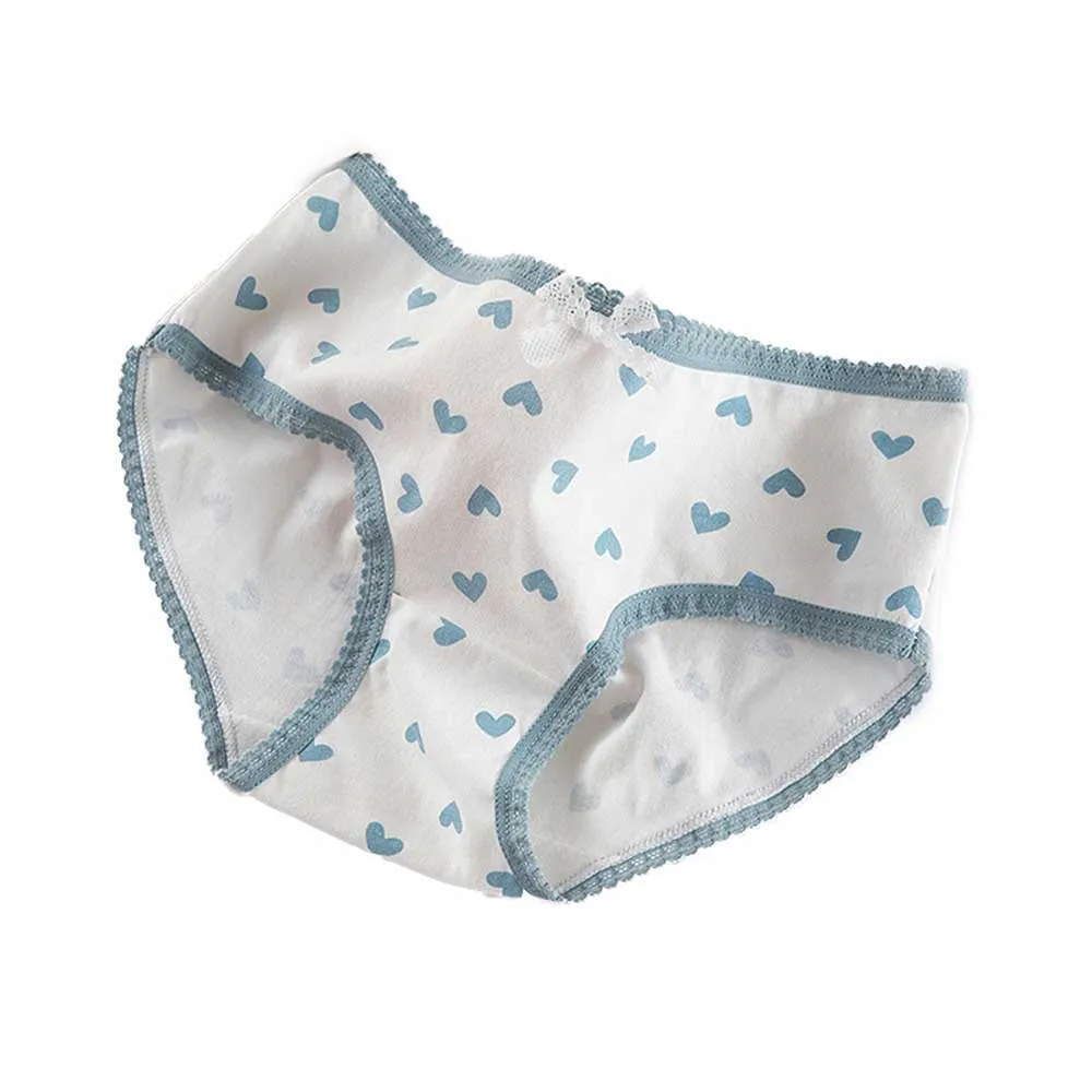 Трусики женские дышащие с принтом в форме сердца WDC5975 | Женская одежда