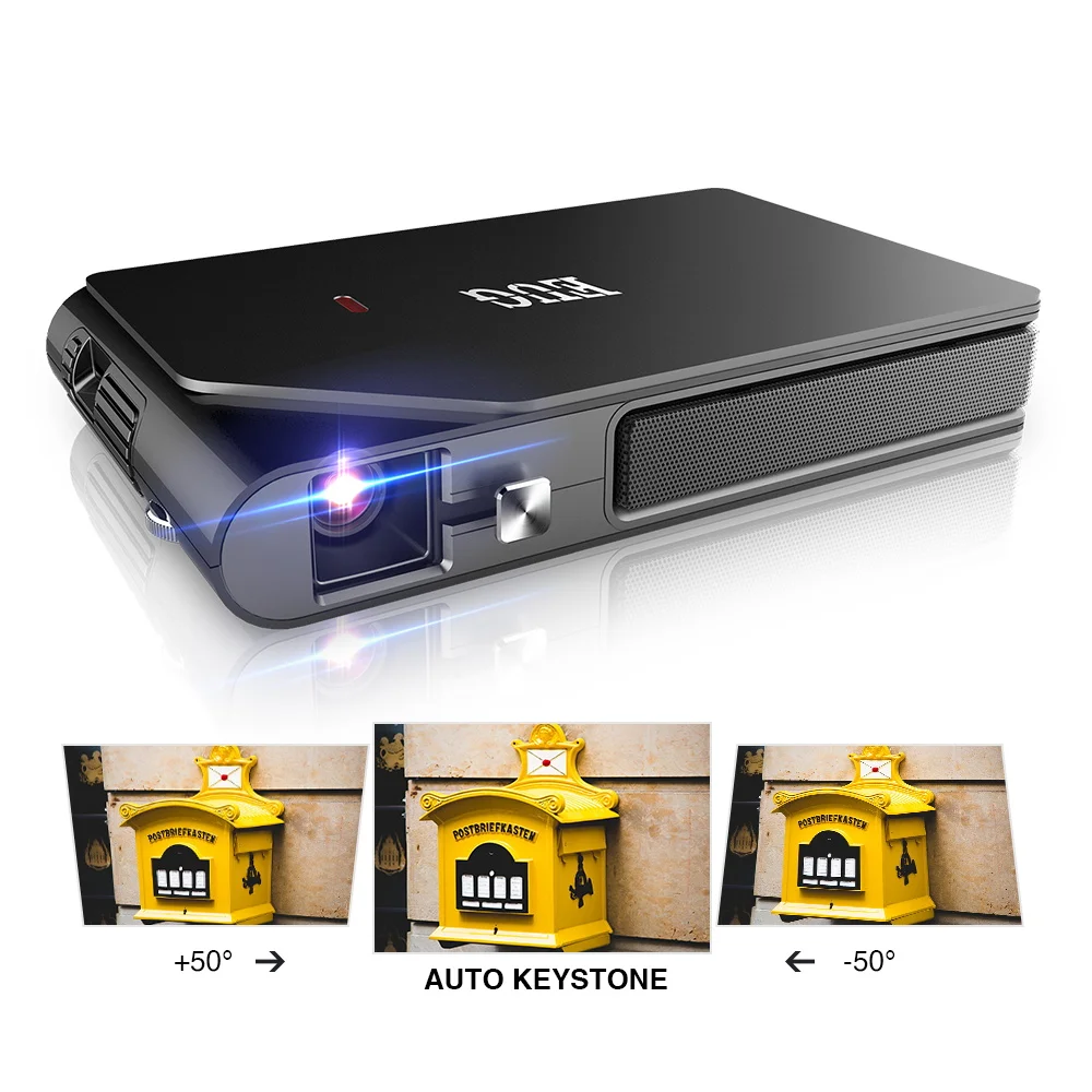 3D портативный мини проектор Beamer Домашний кинотеатр видео аккумуляторная батарея
