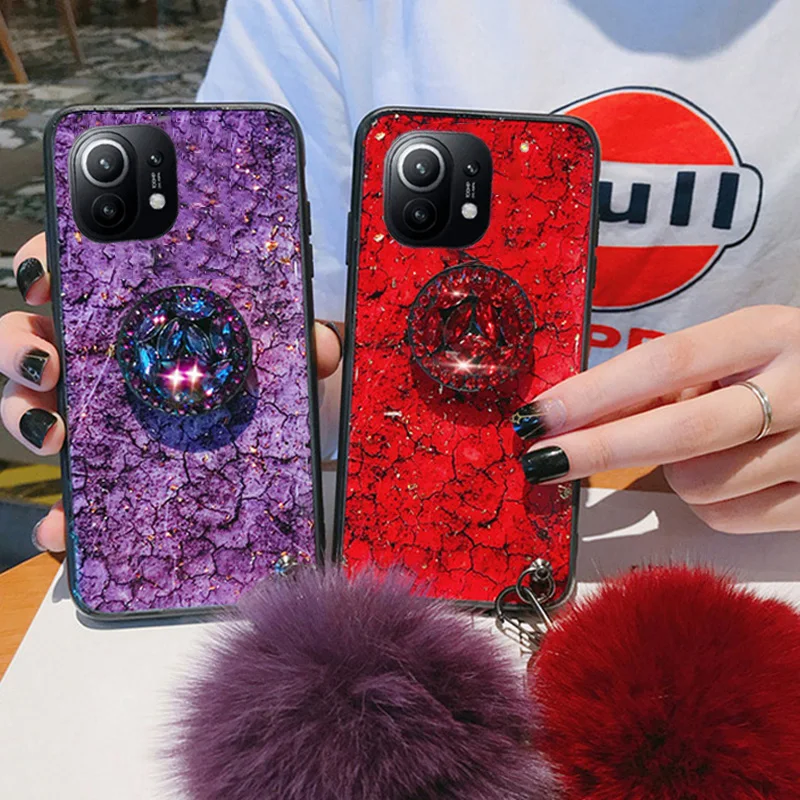 

Mobile Phone Case For Xiaomi Mi 11 Poco X3 NFC M3 X2 F2 Note 10 9 T Lite Redmi Note 9S 9 8T 8 7 6 5 4 Pro Epoxy Gold Foil Case