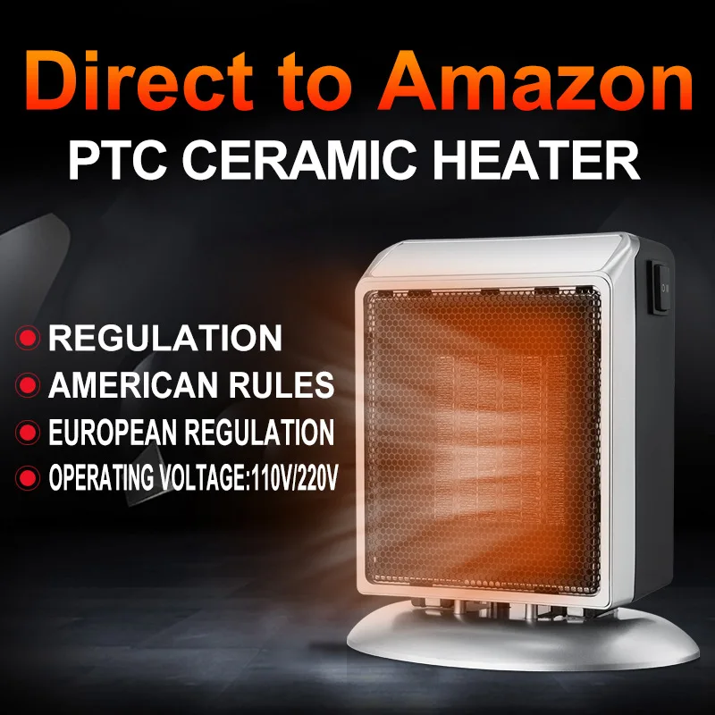 Портативный персональный керамический обогреватель 900W110V/220V PTC плита радиатор