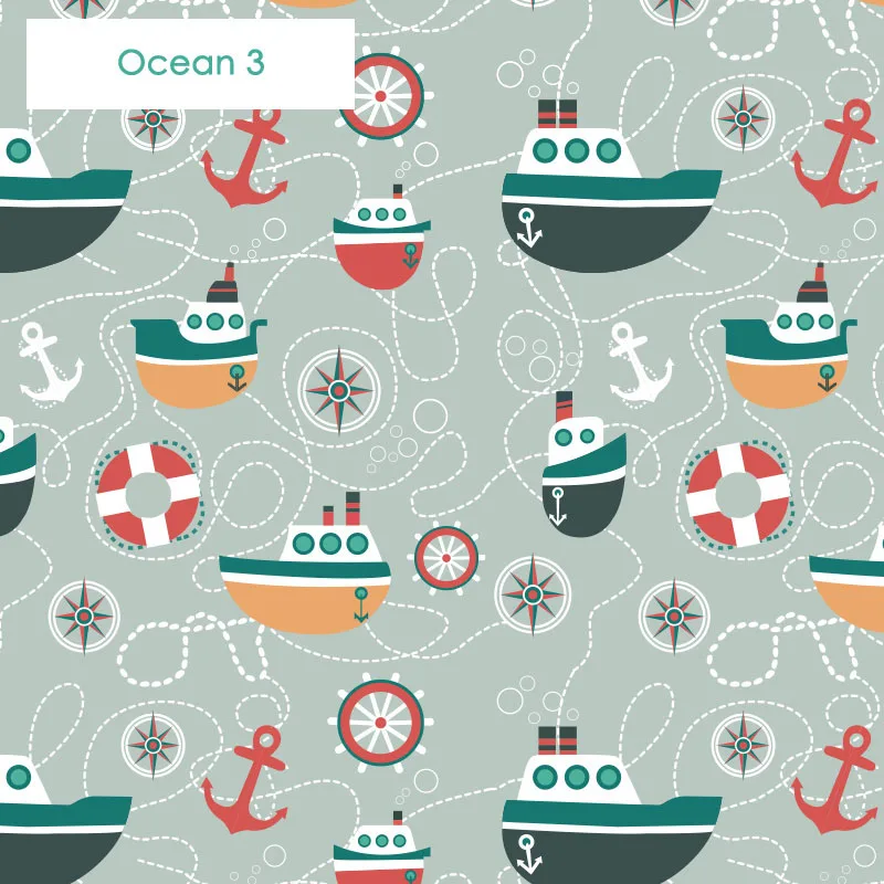 Ocean 3 Шаровая цепь или пружинная система Мультяшные жалюзи для детской комнаты на заказ напечатанные Жалюзи На Окна Индивидуальный размер - Цвет: Ocean 3