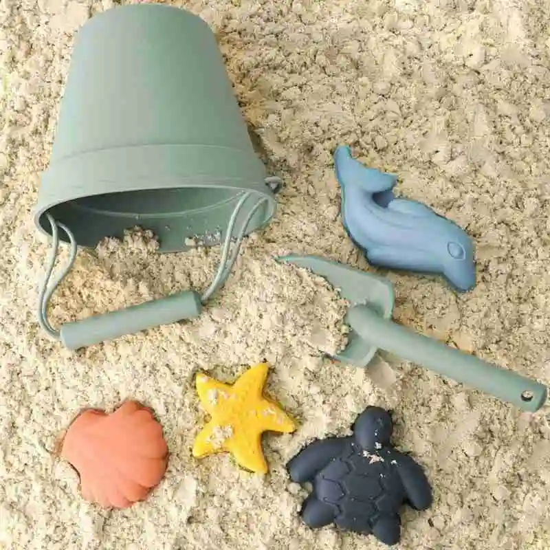 6 шт игрушка песочница Комплект Детская для пляжа летняя копания песок