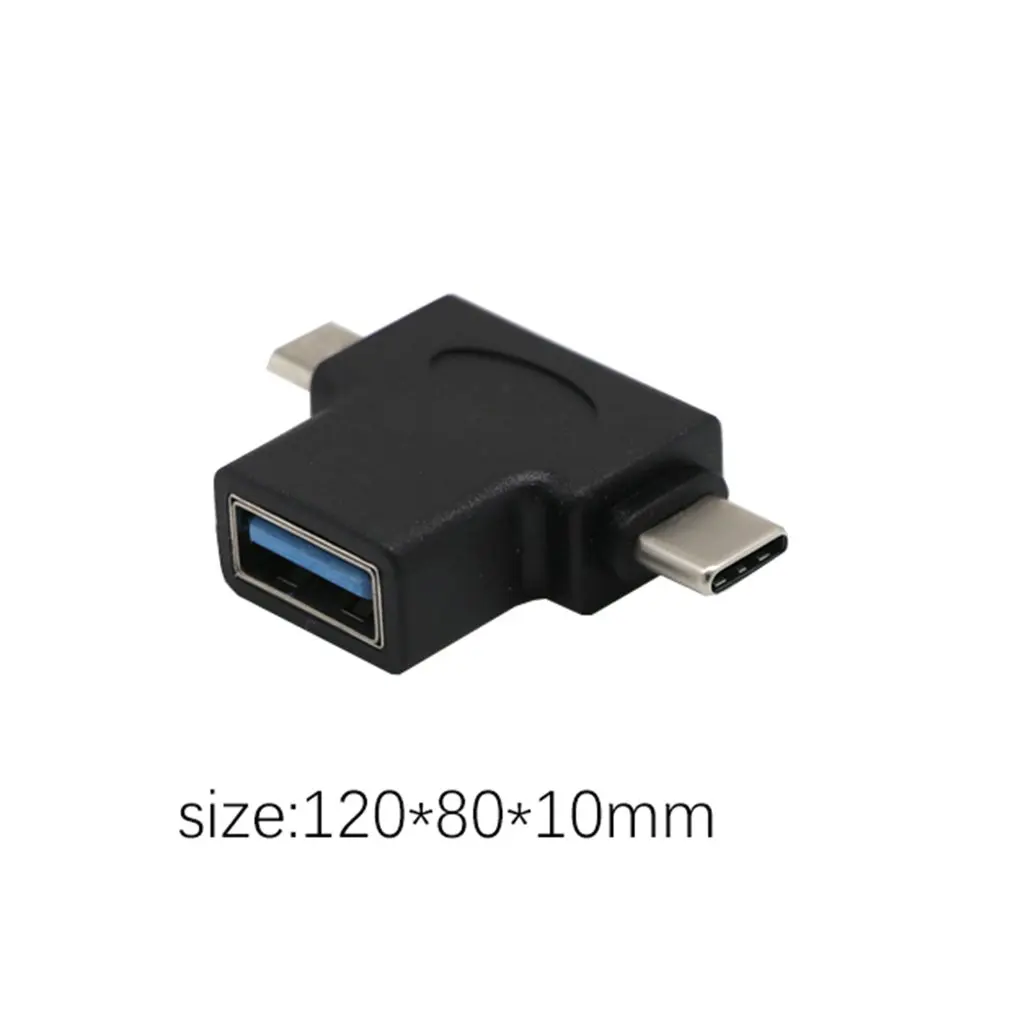 

USB 3.0 Female to Micro USB 5 Pin Male and Type C (USB C) Male OTG Adapter