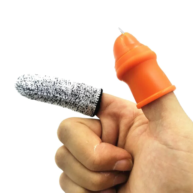 

Farm Vegetable Fruit Picker Pepper Tip Thumb Rubber gloves Iron Nail Pick Tools For Garden Orchard And Vegetable Accessories