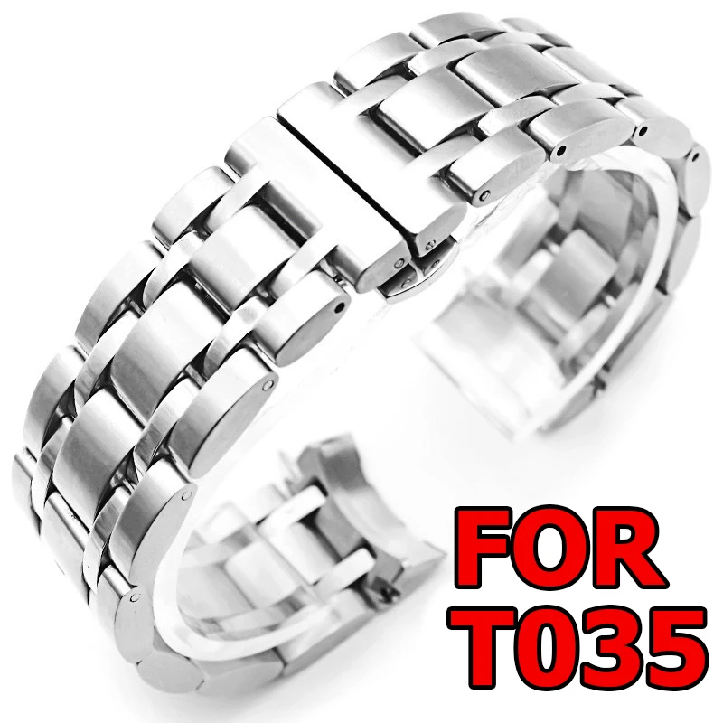 

Ремешок из нержавеющей стали для часов Tissot, сплошной браслет для библиотечных схем T035, Часовые аксессуары, 22 мм 23 мм 24 мм