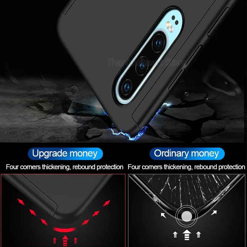 360 Полный чехол для телефона huawei Honor 20 чехол противоударный чехол для Honor 20Pro 8 9 10 Lite 8S 8C 8X 8A Передняя и задняя оболочка