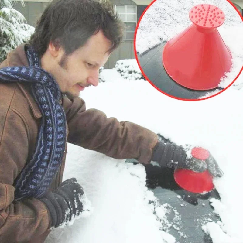 

Ice Scraper Useful Car Windshield Snow Removal Magic Outdoor Ice Shovel Cone Shaped Funnel Snow Remover Tool Scrape Car Tool