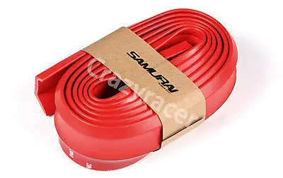 Универсальный красный резиновый передний спойлер боковая юбка Боди Комплект 2 16