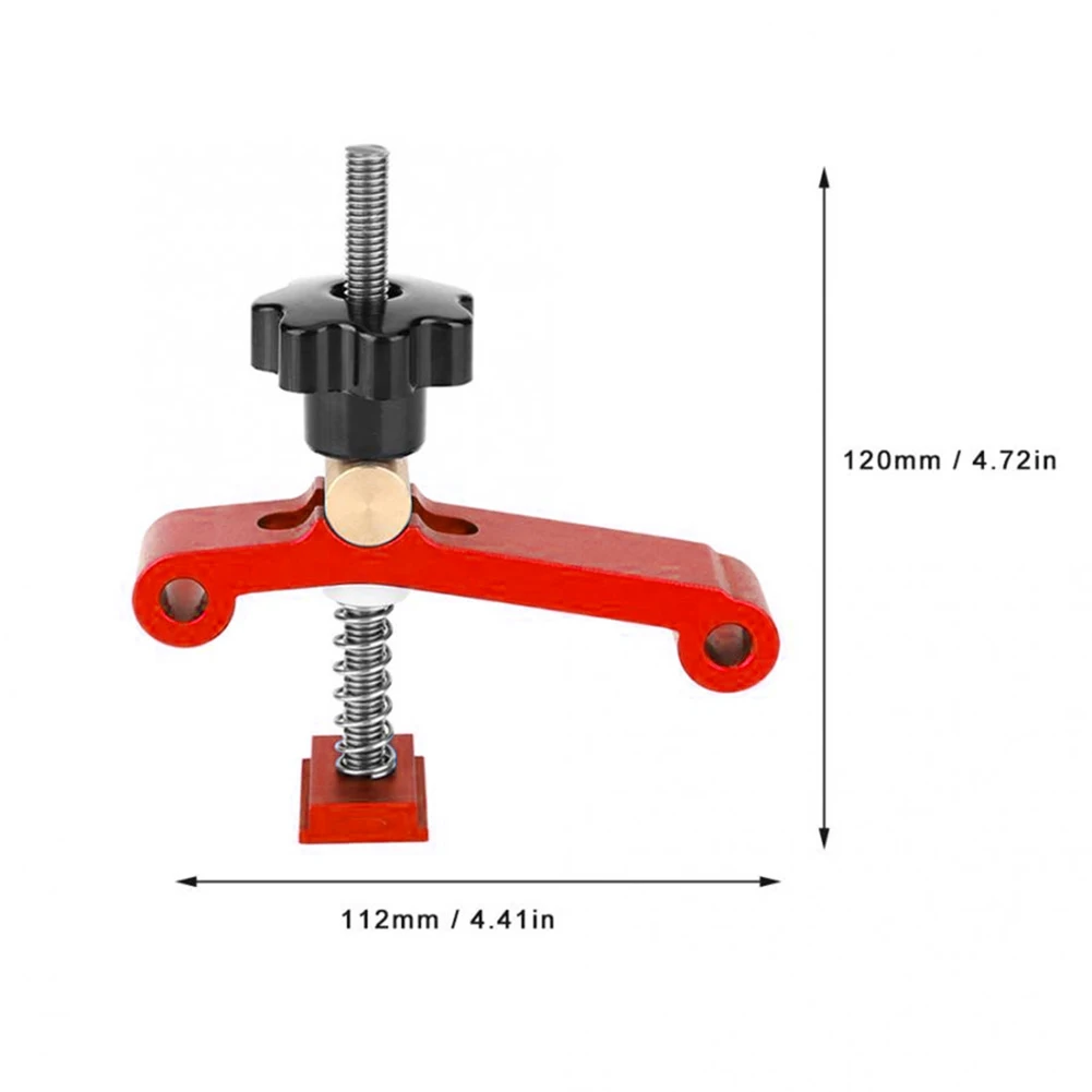 

Universal Clamping Blocks Platen Miter Track Clamping Blocks M8 Screw Woodworking Joint Quick Acting Hold Down Clamp Set