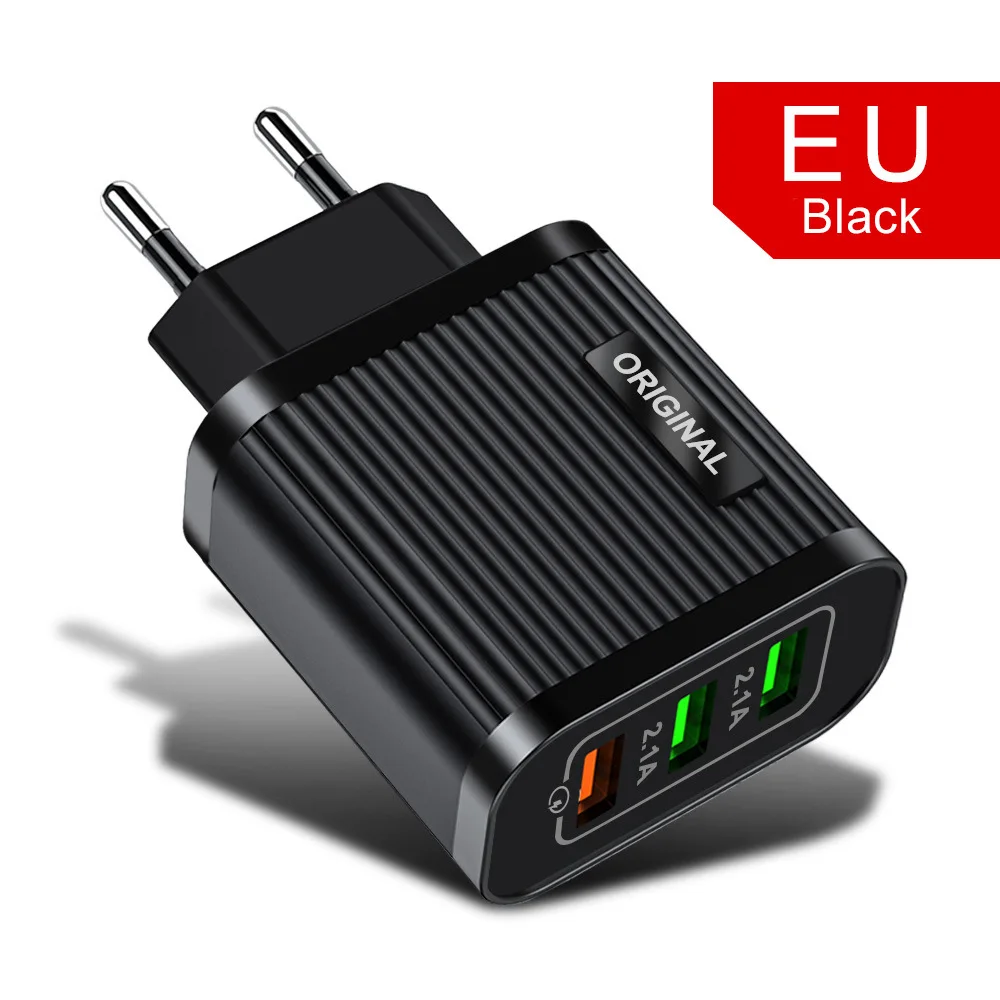

New 25W fast charing 3 port USB charger slim adapter for iPhone 12/11 xr/x/8/7 Samsung Galaxy/Note/Edge, LG, Nexus and More
