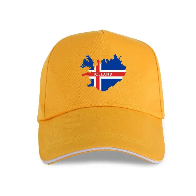 

Cheap Crew Neck Men'S Baseball cap Iceland with Flag and Map Tops Homme