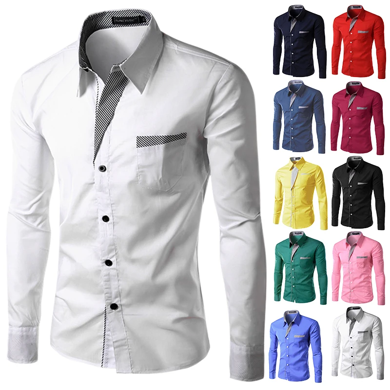 TUNEVUSE мужские рубашки Camisa Masculina рубашка с длинным рукавом мужская Корейская