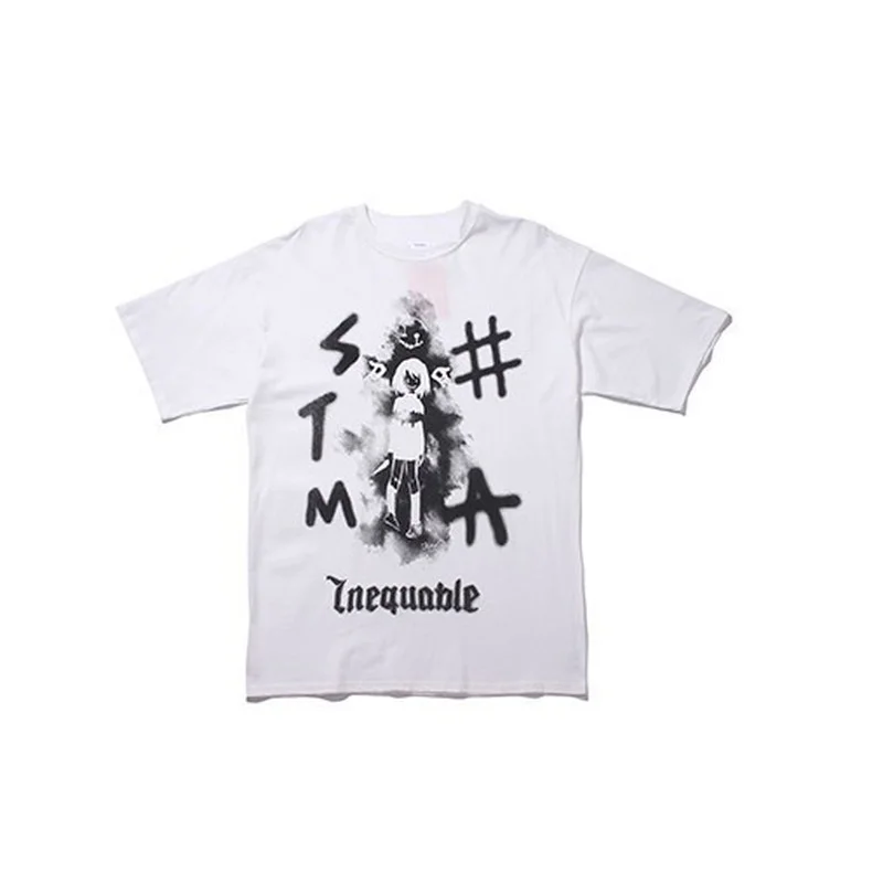 

MINGLIUSILI Harajuku T-shirts for Women 2021 Fashion Print Vintage T Shirt Summer Short Sleeve Gothic T-shirts for Women