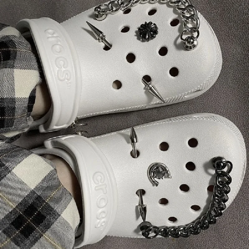 

Bundle Vintage Charms for Crocs DIY New Brand Shoe Charms Designer Luxury Fashion Chain Shoe Decoration for Croc
