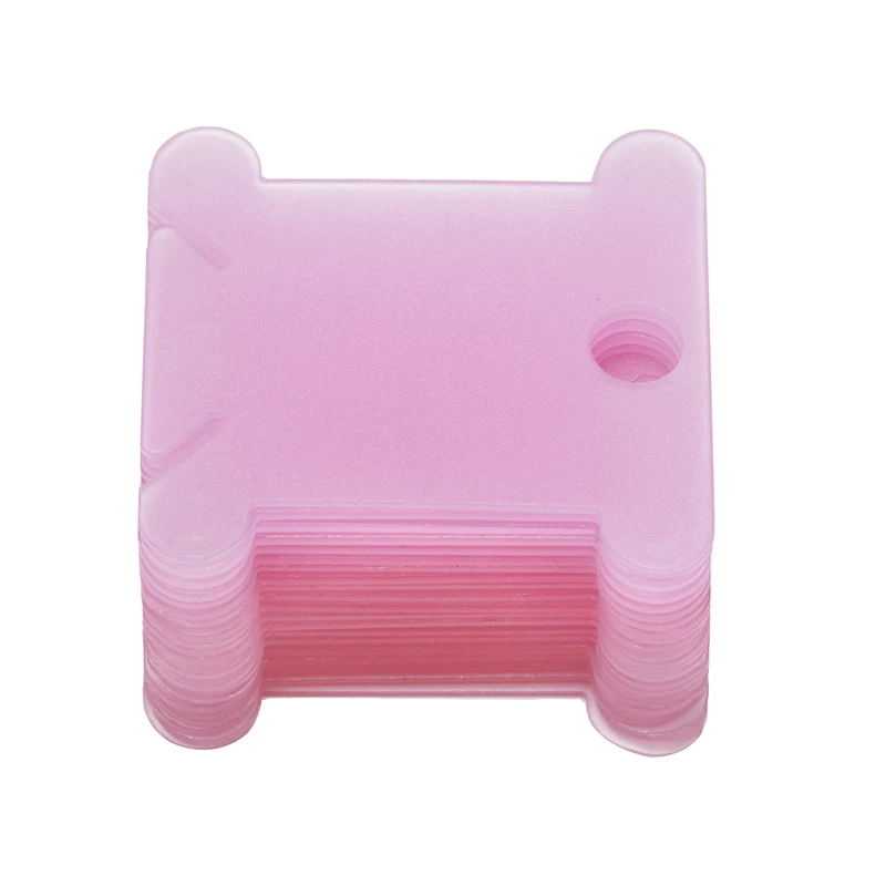 Pink LMDZ 120/100/50/20 шт. Пластик нитки мулине ремесло катушка с нитками, вышитая бисером пластиковый держатель для хранения Швейных ниток печатная плата - Цвет: Pink