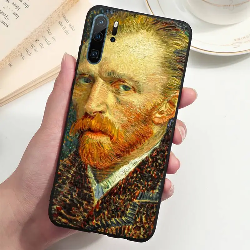 

paintings Starry Night Van Gogh Phone Case For Huawei P20 P30 P40 lite Pro P Smart 2019 Mate 10 20 Lite Pro Nova 5t