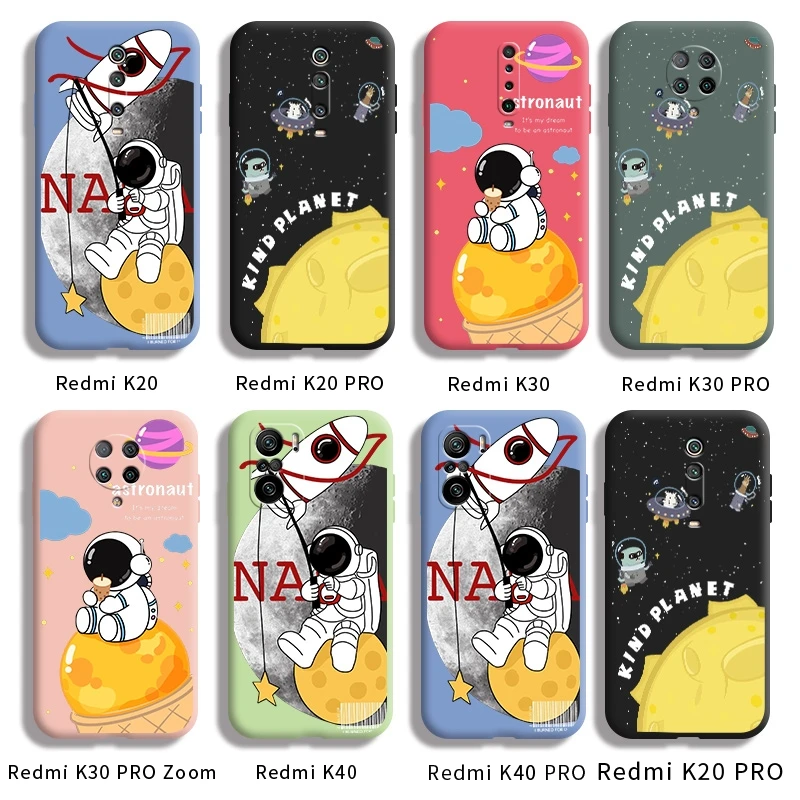 

For Redmi K20 PRO K30 PRO Zoom K40 PRO Cartoon space astronaut pattern case