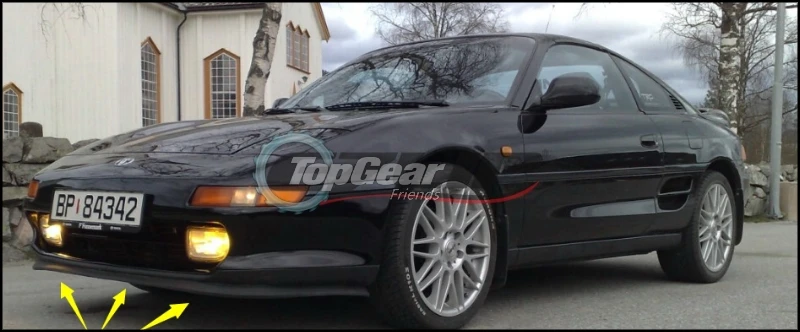 Для TOYOTA MR2 1984 ~ 2007 передний бампер губа/спойлер для TopGear друзья Тюнинг