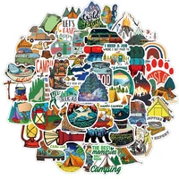103050pcs forest hiking camping stickers outdoor travel beautiful scenery decal diy water bottle phone laptop fridge kid toy