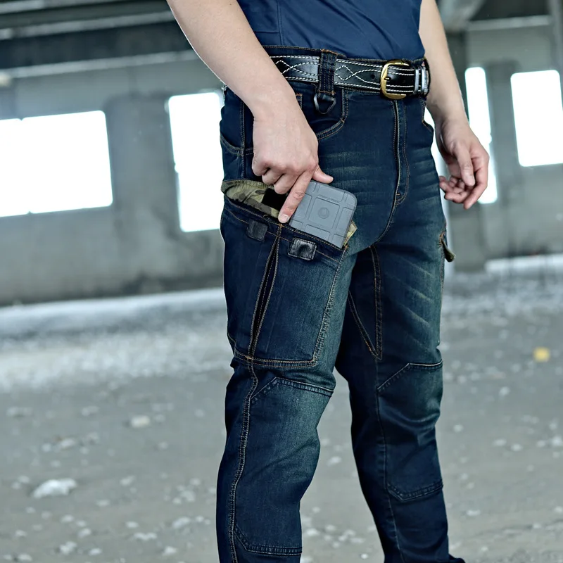 Мужские джинсы-карго Mege с несколькими карманами тактические военные