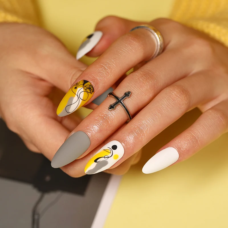 

BORN PRETTY 7ml Stamping Nail Polish Set Gold Silver Black White Color Nail Printing Polish Stamping Plate Stencils Varnish