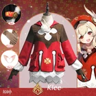 Костюм для косплея Game Genshin Impact Klee, парики, милое платье в стиле Лолиты, Униформа, женское платье для карнавала на Хэллоуин, вечеринки