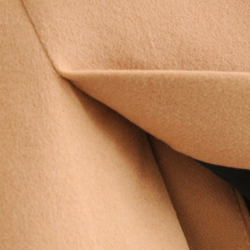 

ZA Winter Women Woolen Coat Turn Down Collar Double Breasted Long Wool Coat Solid Women Long Sleeves Warm Coat Casaco Feminino