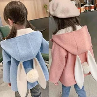 girls babys kids coat jacket 2021 princess warm thicken plus velvet winter autumn buttons lamb woolen%c2%a0childrens clothes