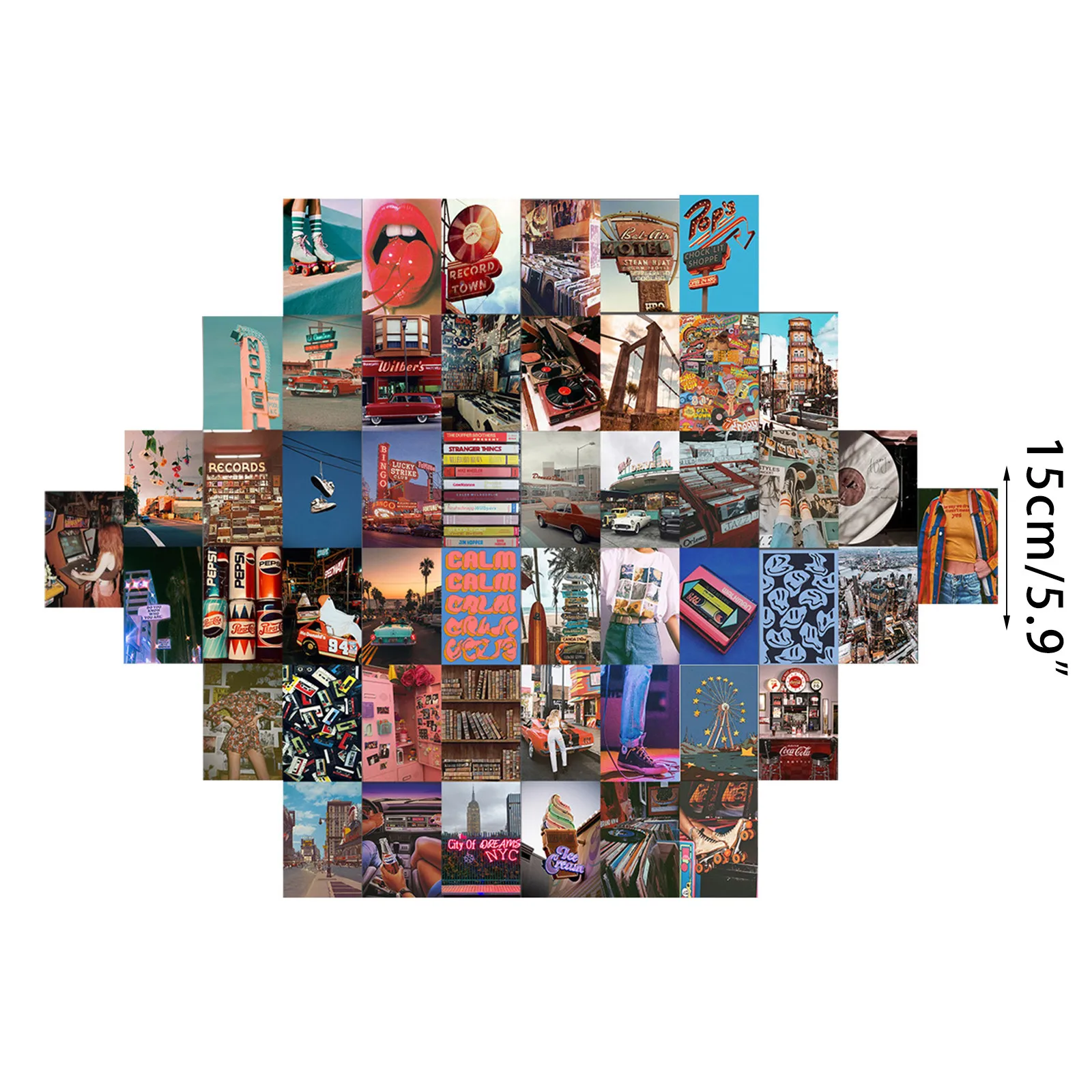 Креативная Настенная Наклейка s фон для украшения стен 50 комплектов гостиной